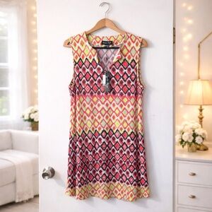 🏷️ Charlie Paige Beach Dress Coverup Sleeveless Resort Tunic Size L/XL